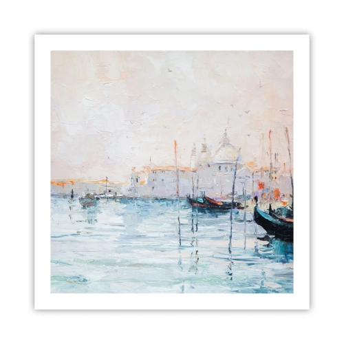 Poster - Behind Water behind Fog - 60x60 cm