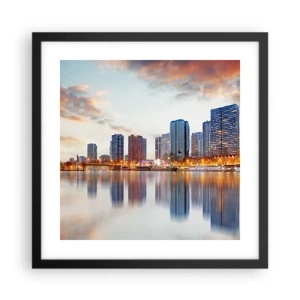 Poster in black frame - Monumental Peace of Paris - 40x40 cm