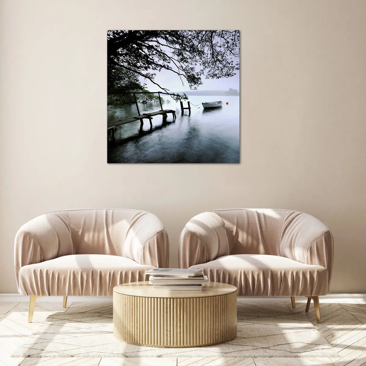 Glass picture - You Are Resting Now - 50x50 cm