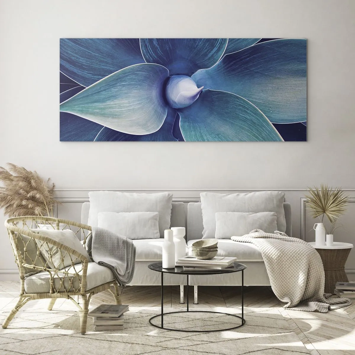 Glass picture - Blue from the Sky - 120x50 cm