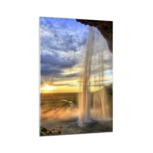 Glass picture - World behind Raindrops - 70x100 cm