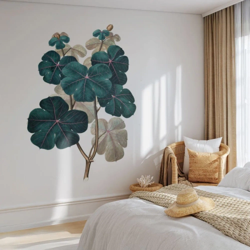 Photo Wallpaper Premium Canvas - From the Old Herbarium - Plant, Leaves, Botany - 100x70 cm