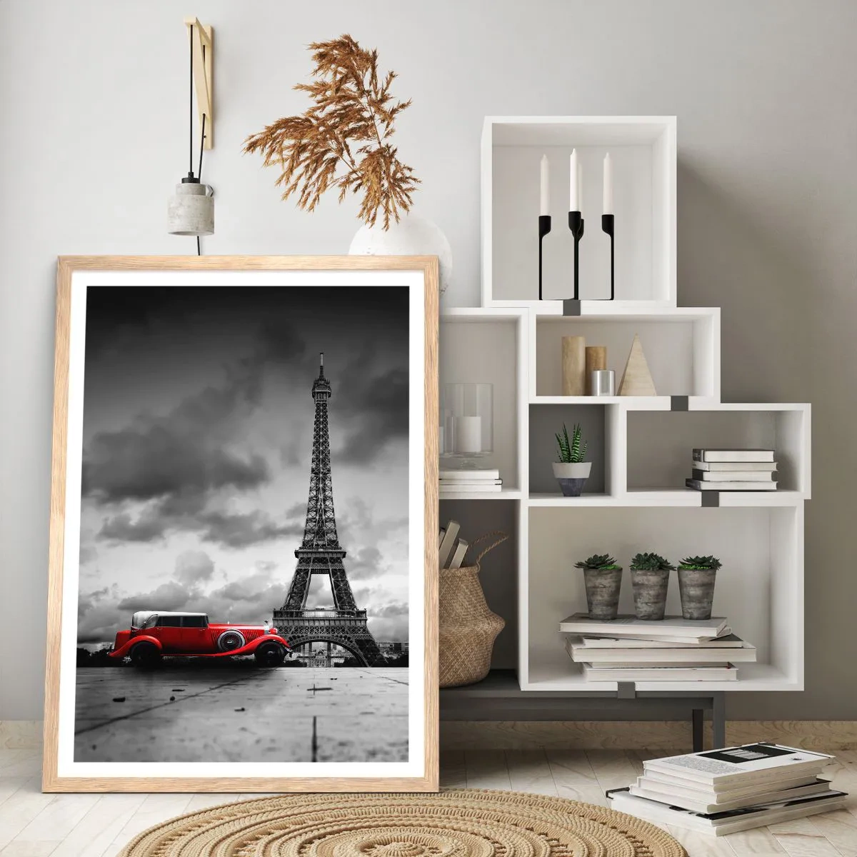 Poster in light oak frame - Not So Long Ago in Paris - 50x70 cm