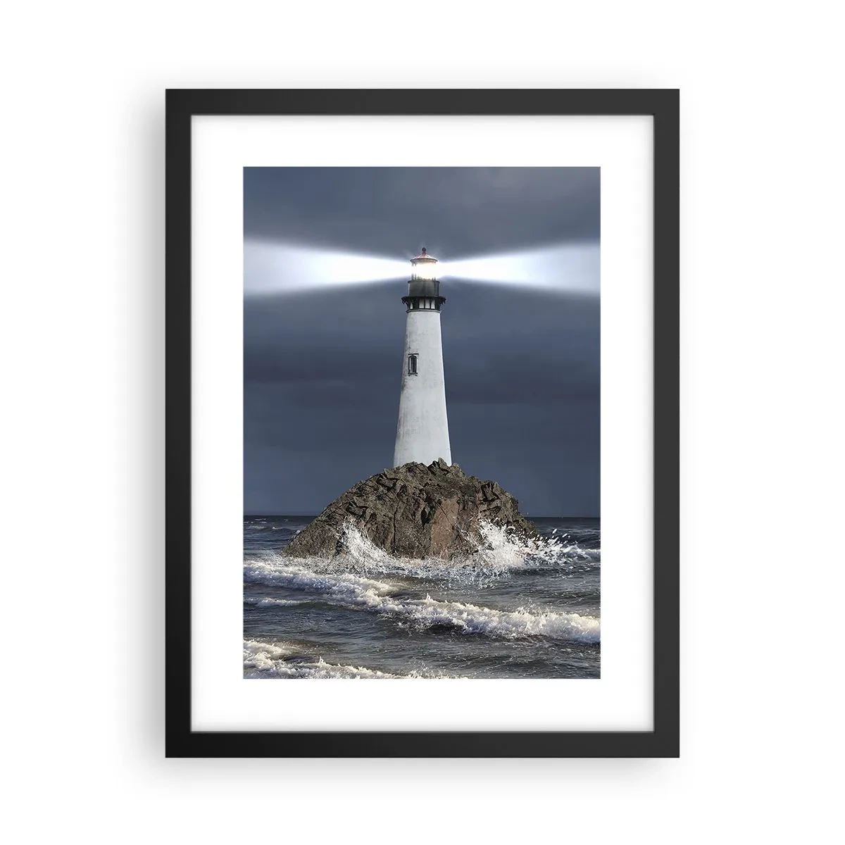 Poster in black frame - Here…Here…Here! - 30x40 cm