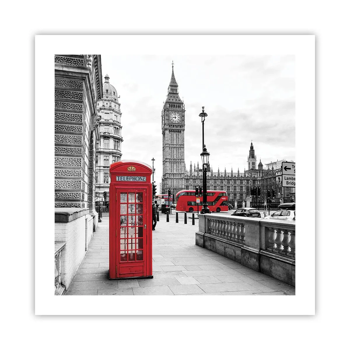 Poster - Undoubtedly London - 50x50 cm