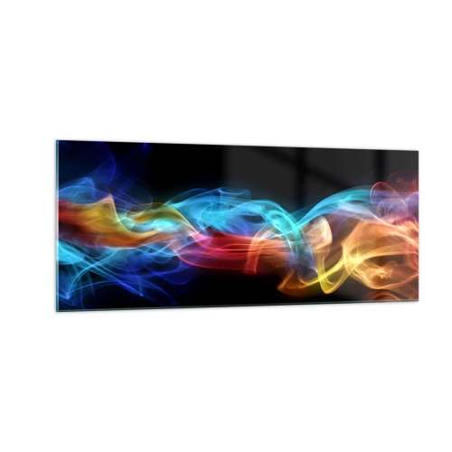 Glass picture - Rainbow Dance of Fogs - 100x40 cm