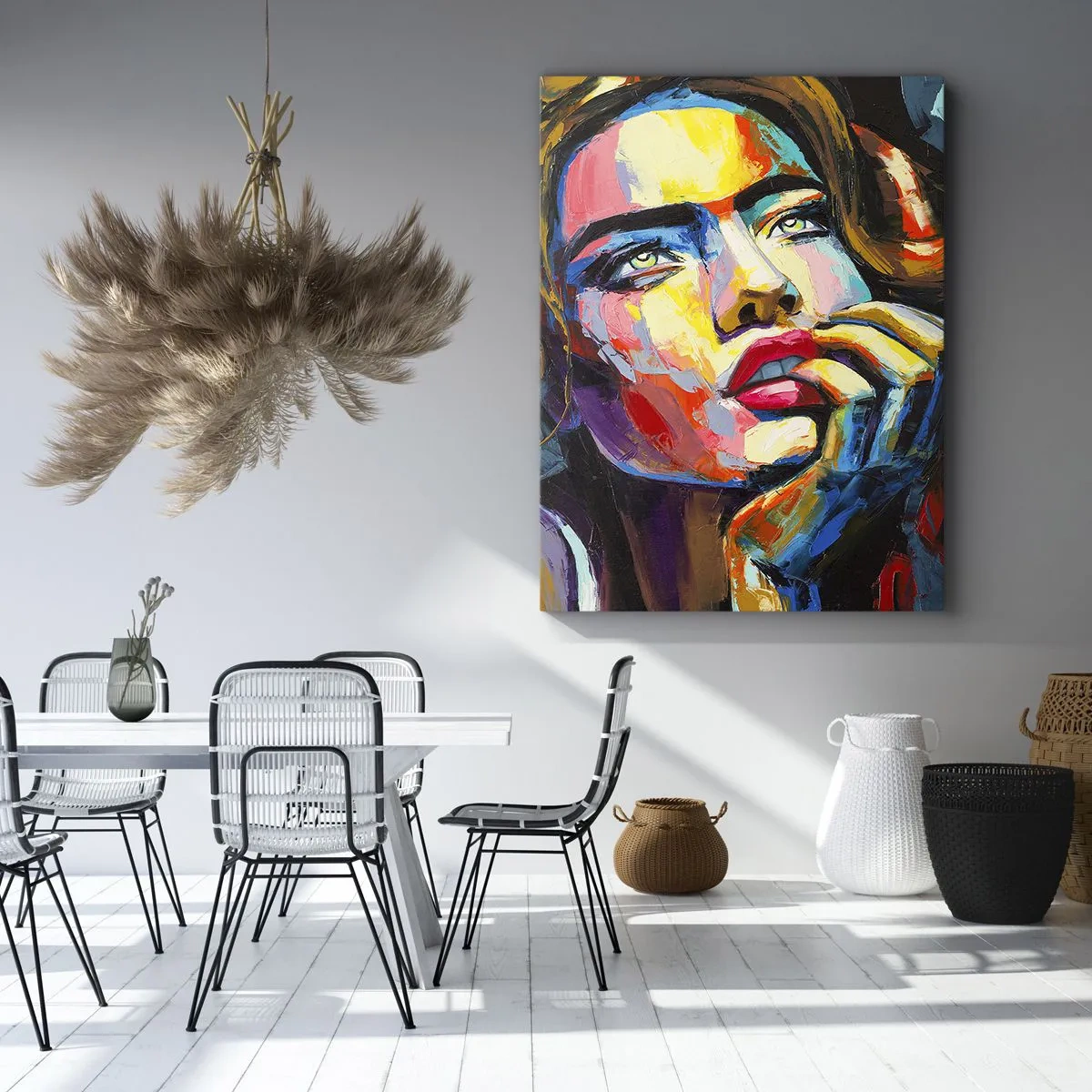 Canvas picture - Dreams Like Birds Flying in the Sky - 50x70 cm