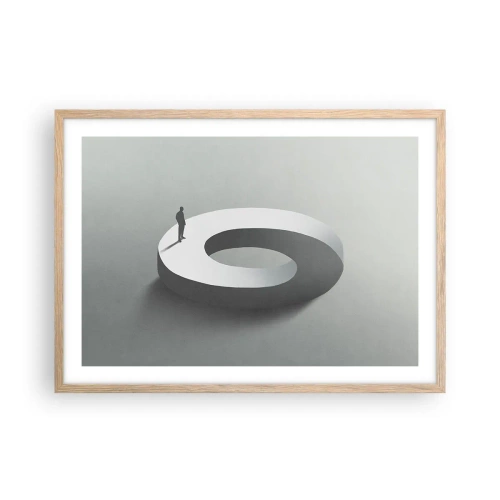 Poster in light oak frame - Puzzle It out - 70x50 cm
