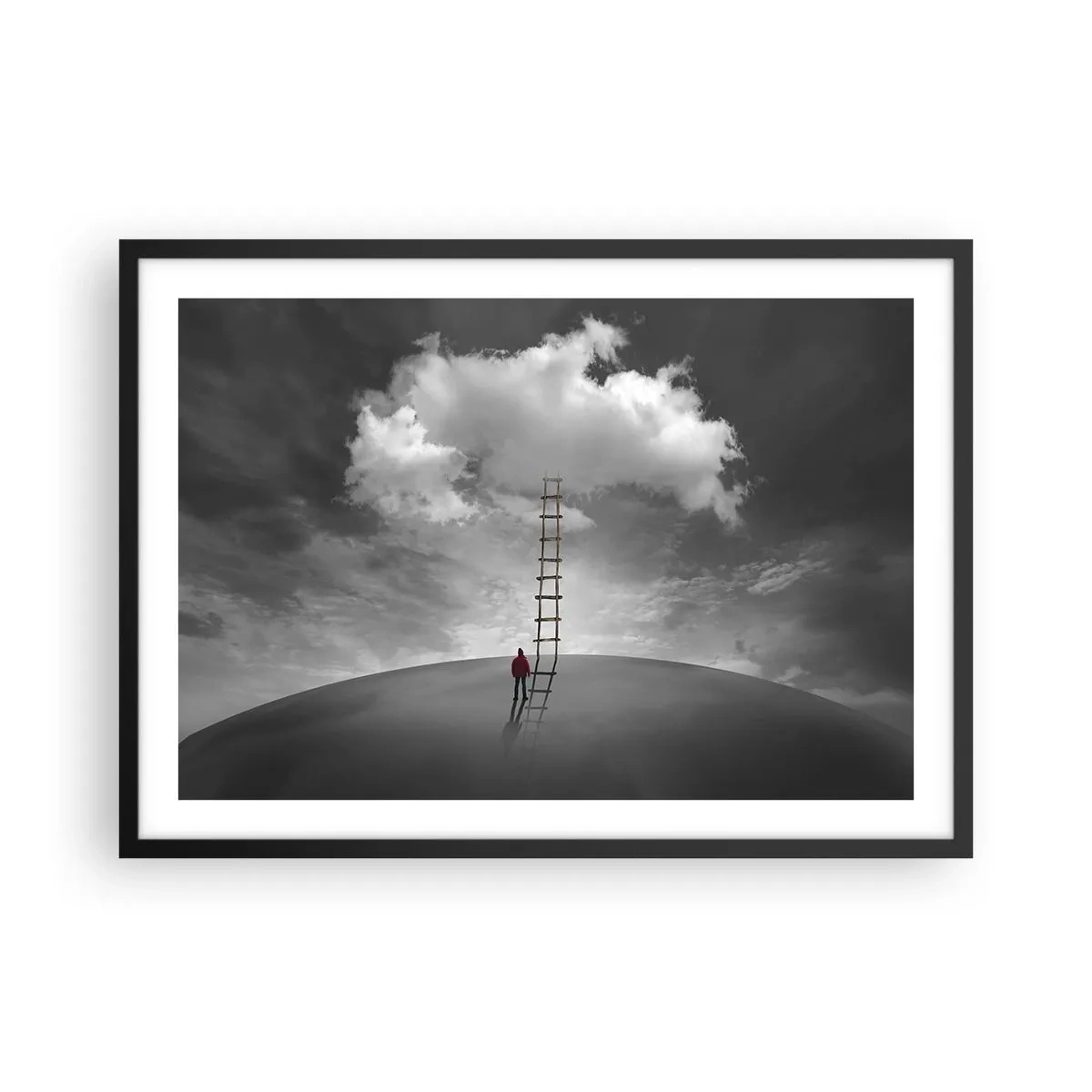 Poster in black frame - Everything Is Poissible - 70x50 cm