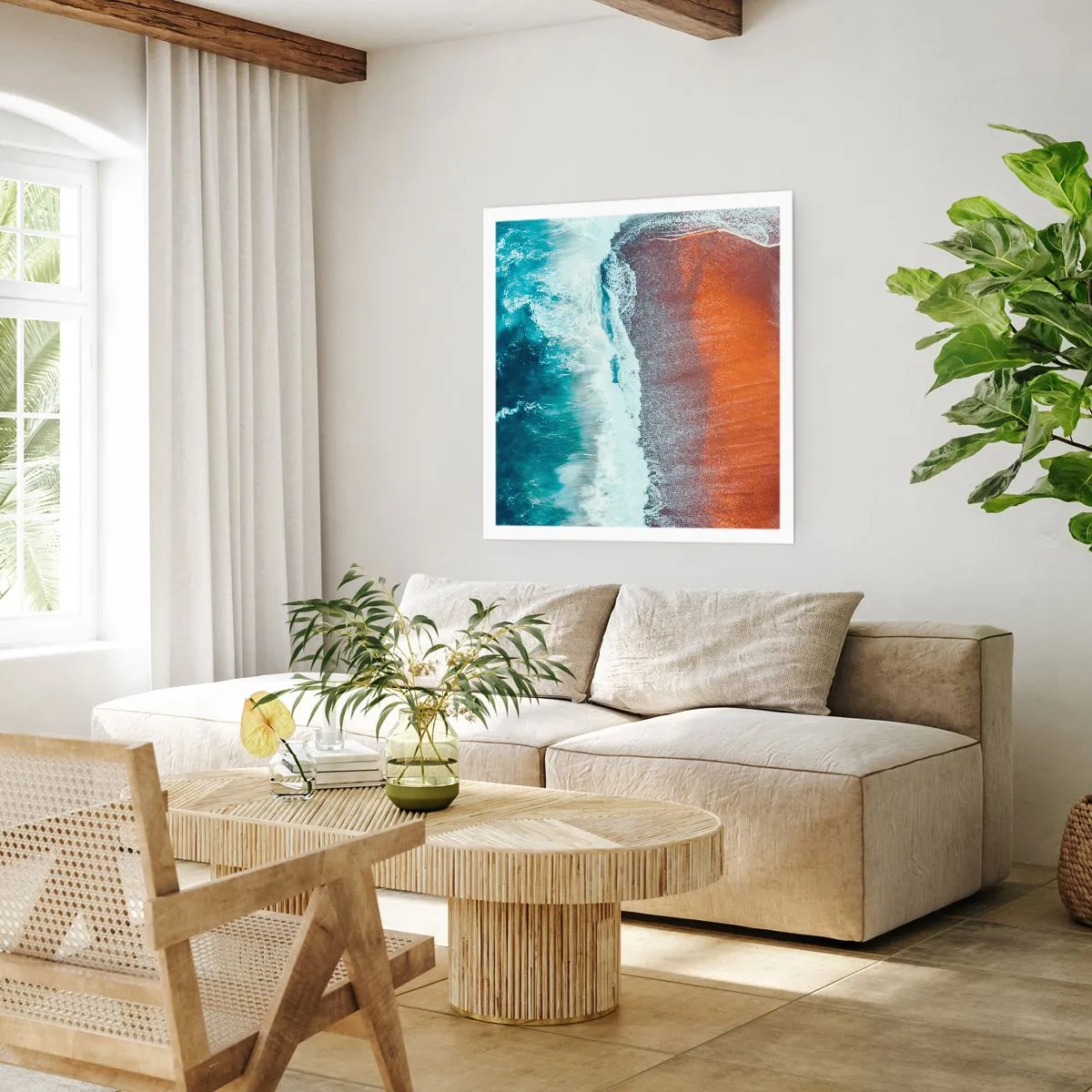 Poster - Touch of the Ocean - 40x40 cm