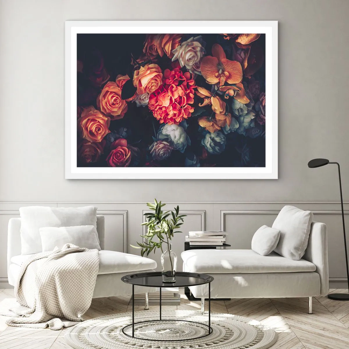 Poster in white frmae - Like at Dutch Masters - 91x61 cm