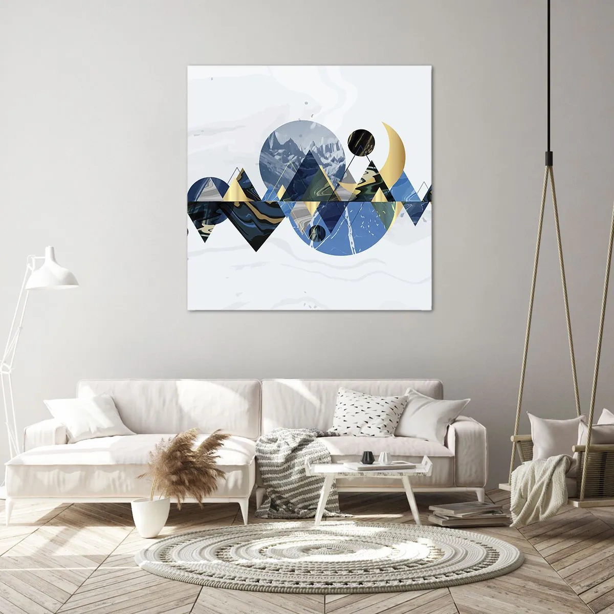 Canvas picture - Geometrical Landscape - 60x60 cm