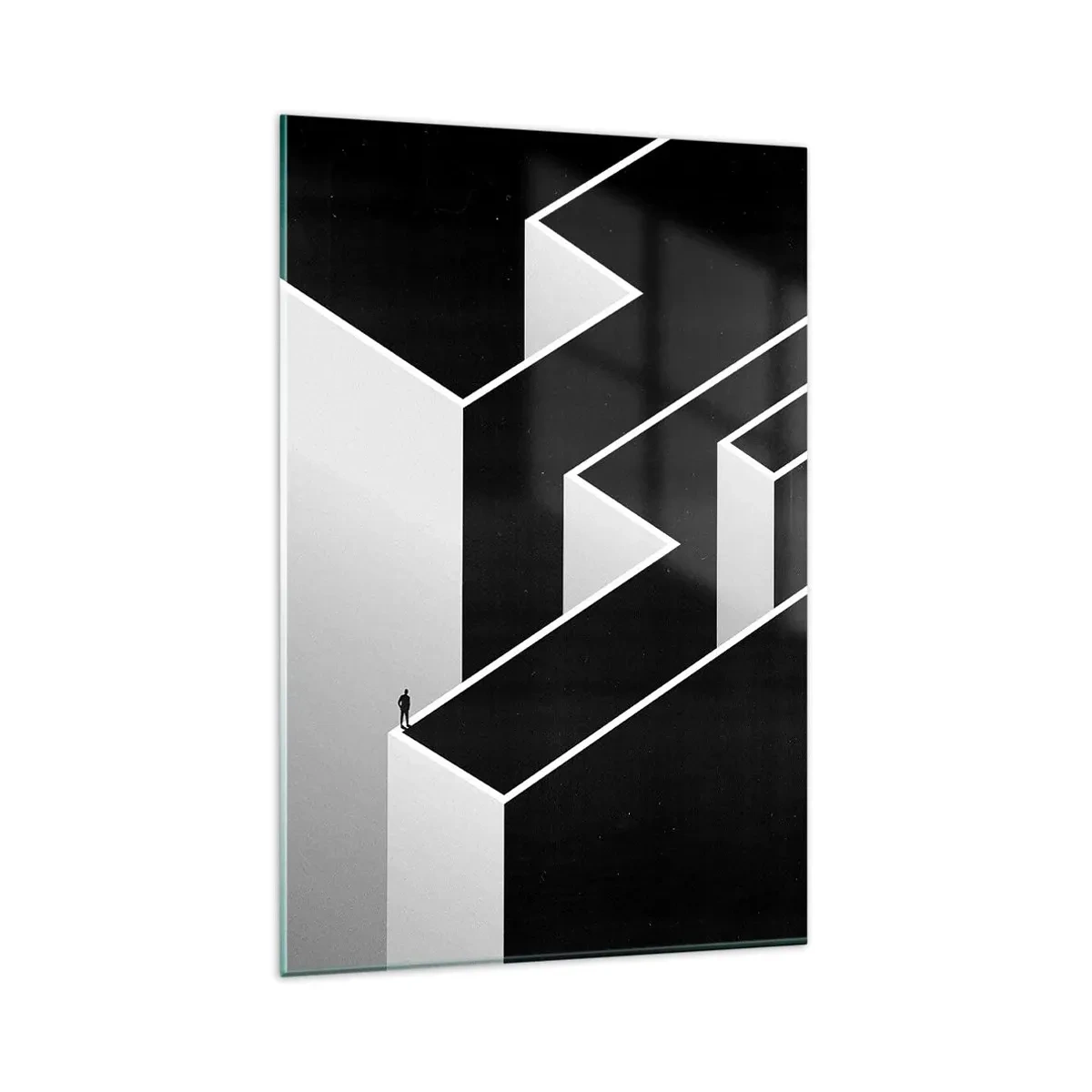 Glass picture - Solitude at the Top - 80x120 cm