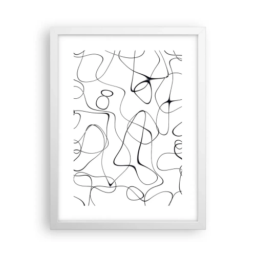 Poster in white frmae - Life Paths, Trails of Fortune - 30x40 cm
