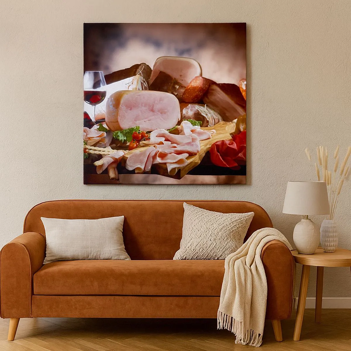 Canvas picture - Culinary Dream with a Decanter - 30x30 cm