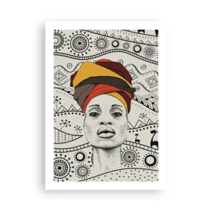 Poster - African Portrait - 50x70 cm