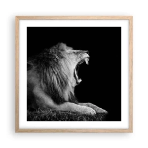 Poster in light oak frame - Without Any Doubt - 50x50 cm