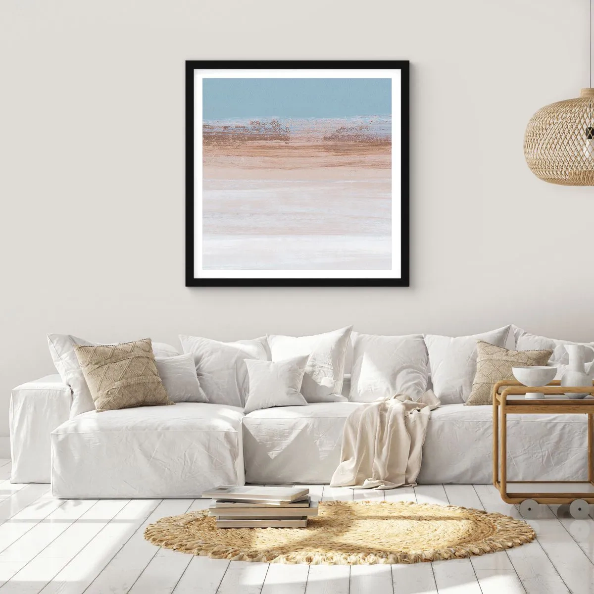 Poster in black frame - Ambiguous Landscape - 50x50 cm