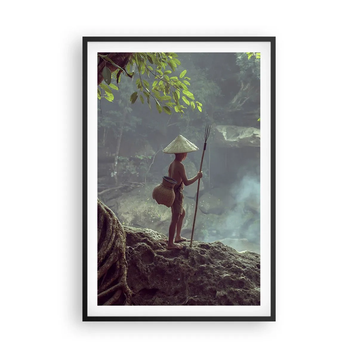 Poster in black frame - Friends with Nature - 61x91 cm