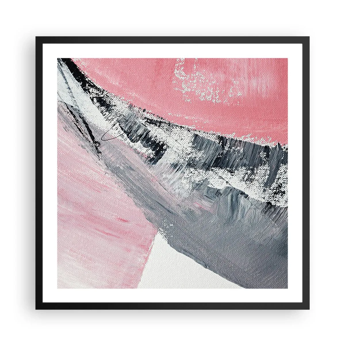 Poster in black frame - Fitted Composition - 60x60 cm