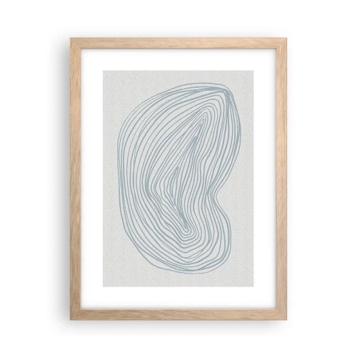 Poster in light oak frame - Smile of a Drop - 30x40 cm