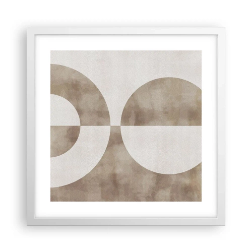 Poster in white frmae - Similarities and Differences - 40x40 cm