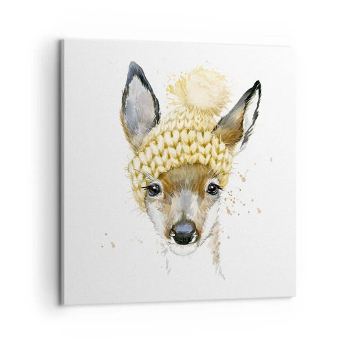 Canvas picture - For Winter in a Snowy Forest - 50x50 cm