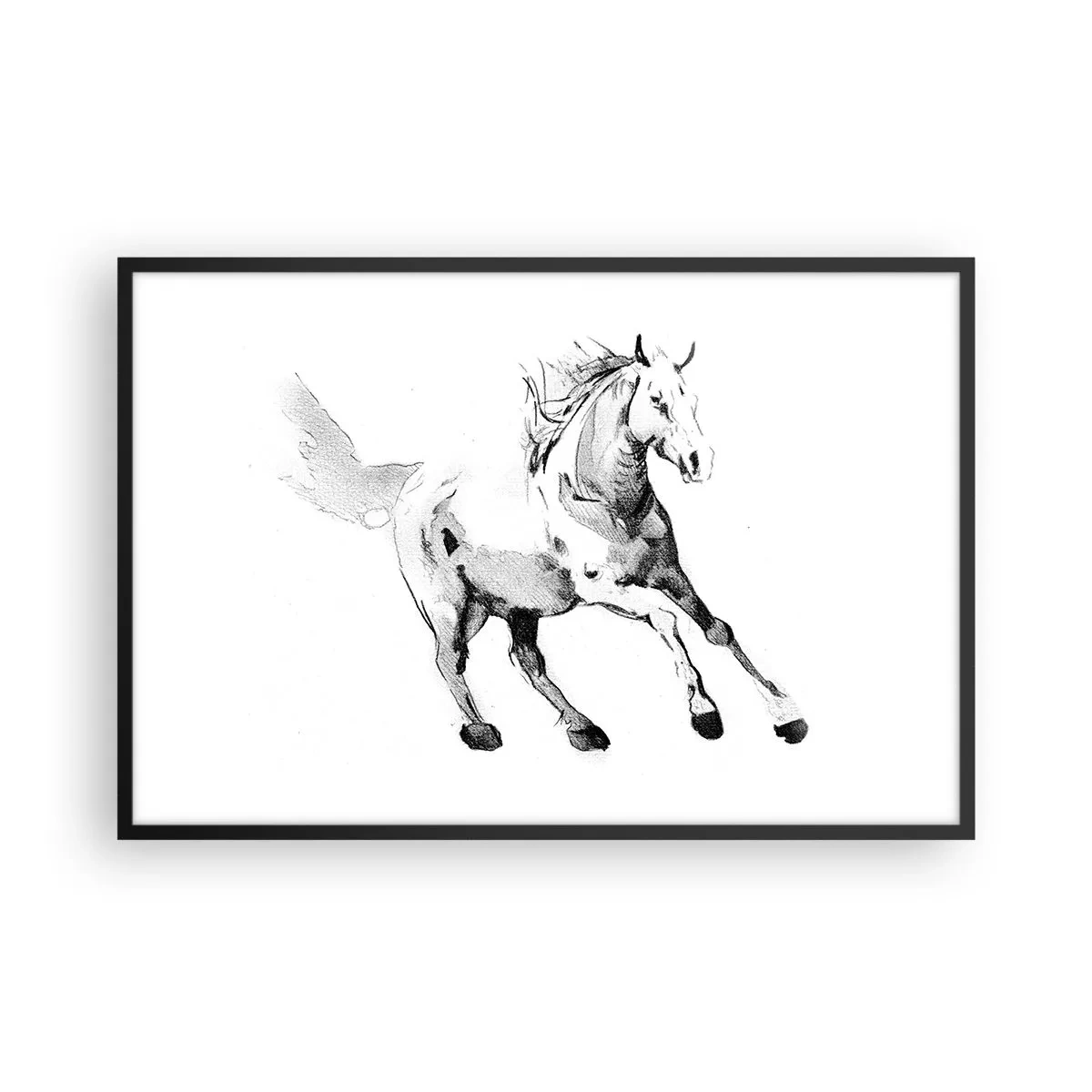 Poster in black frame - Untamed Soul - 91x61 cm