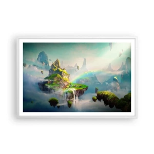 Poster in white frmae - Internal Heaven - Happy Islands - 91x61 cm