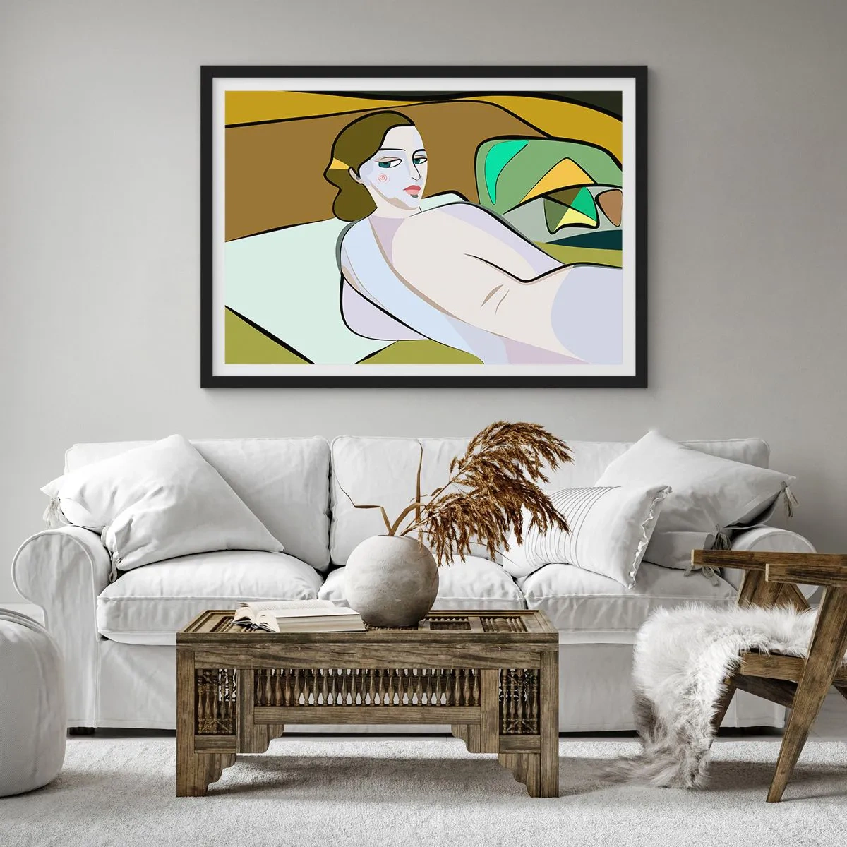 Poster in black frame - Intimate Portrait - 70x50 cm