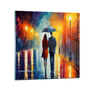 Glass picture - Together - Colourful Night - 60x60 cm