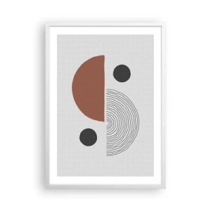 Poster in white frmae - Perfection of a Wheel - 50x70 cm