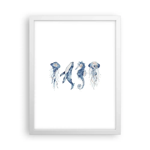 Poster in white frmae - Sea Quirks - 30x40 cm