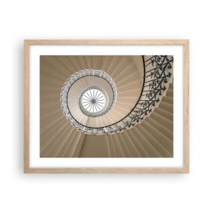 Poster in light oak frame - Inside the Shell - 50x40 cm