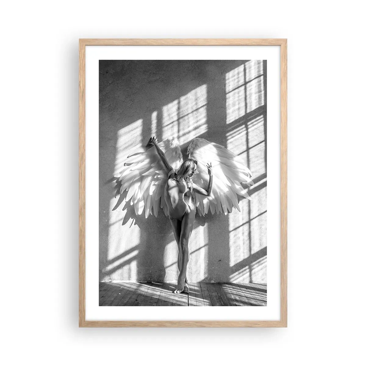 Poster in light oak frame - Straight from the Sky - 50x70 cm