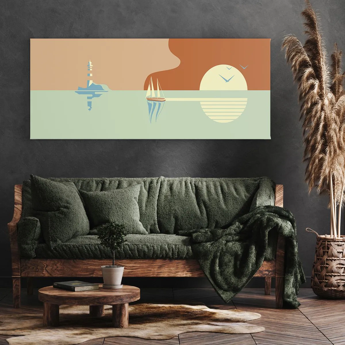 Canvas picture - Ideal Sea Landscape - 120x50 cm