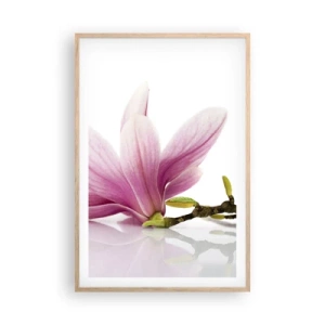 Poster in light oak frame - Delicate Like a Spring Breeze - 61x91 cm