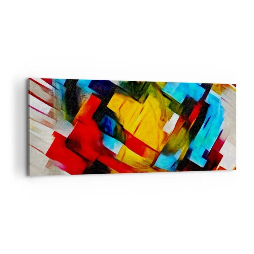 Canvas picture - Colourful Quilt - 100x40 cm