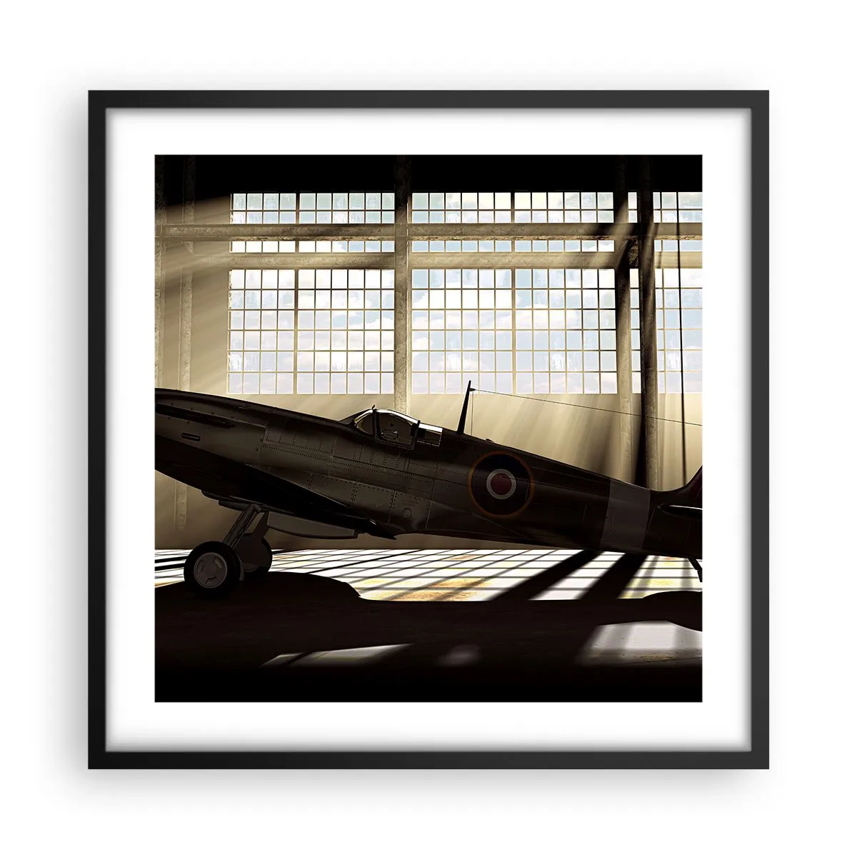 Poster in black frame - Warrior's Rest - 50x50 cm