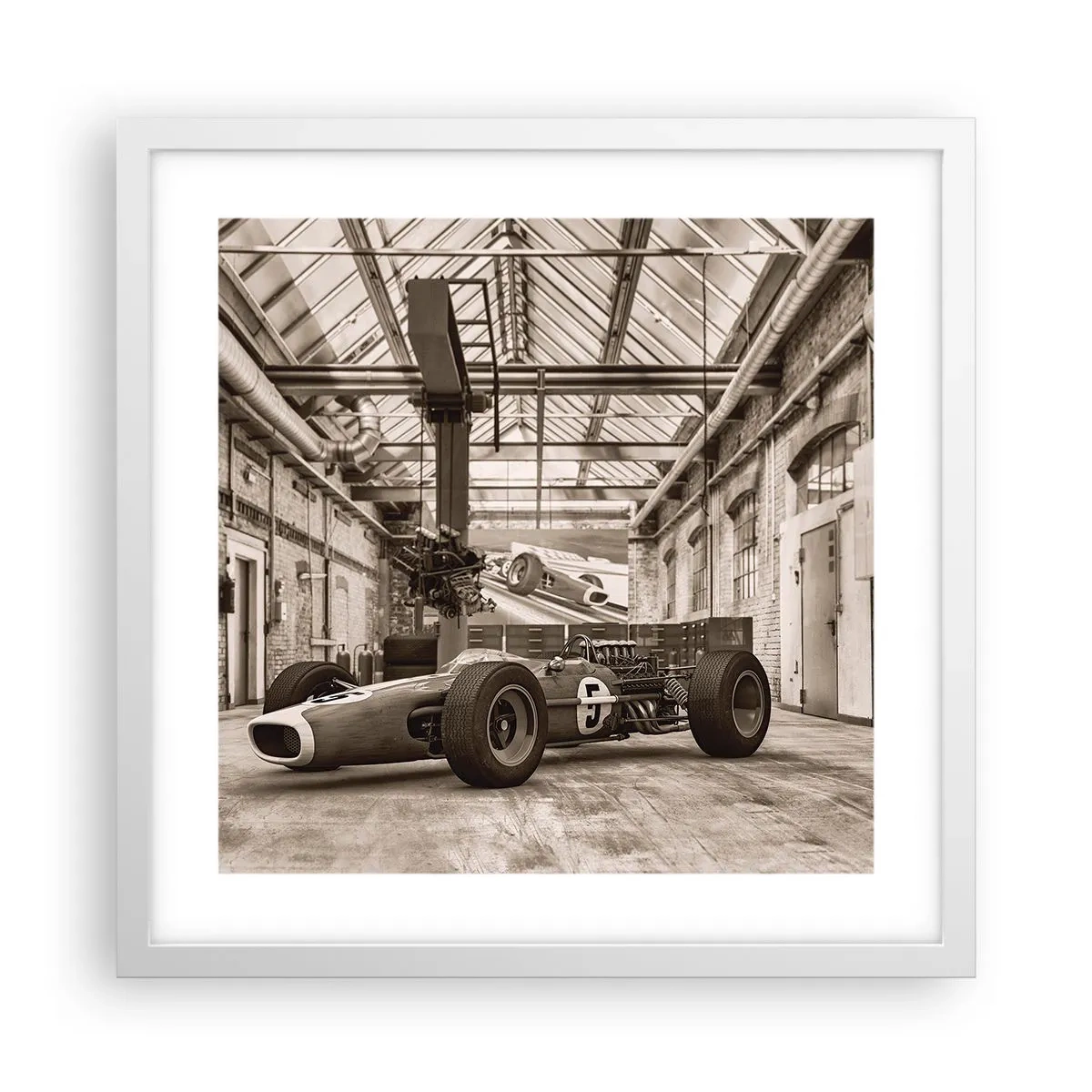 Poster in white frmae - Rest of the Winner - 40x40 cm