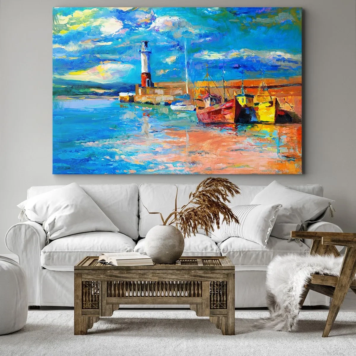 Canvas picture - Afternoon in a Rainbow Bay - 120x80 cm