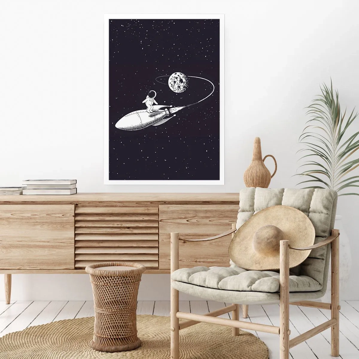 Poster - Space Surfer - 70x100 cm