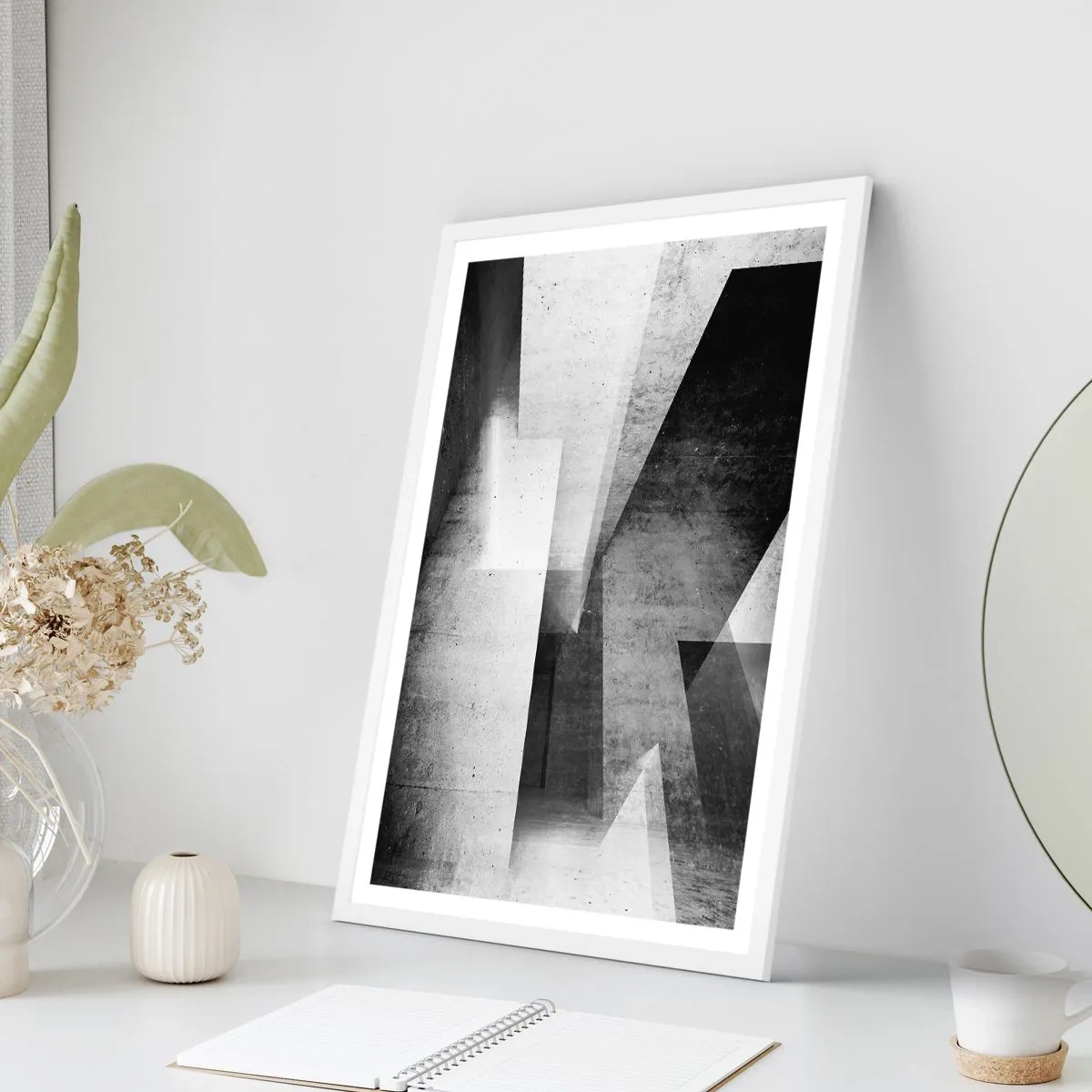 Poster in white frmae - Structure of Space - 70x100 cm