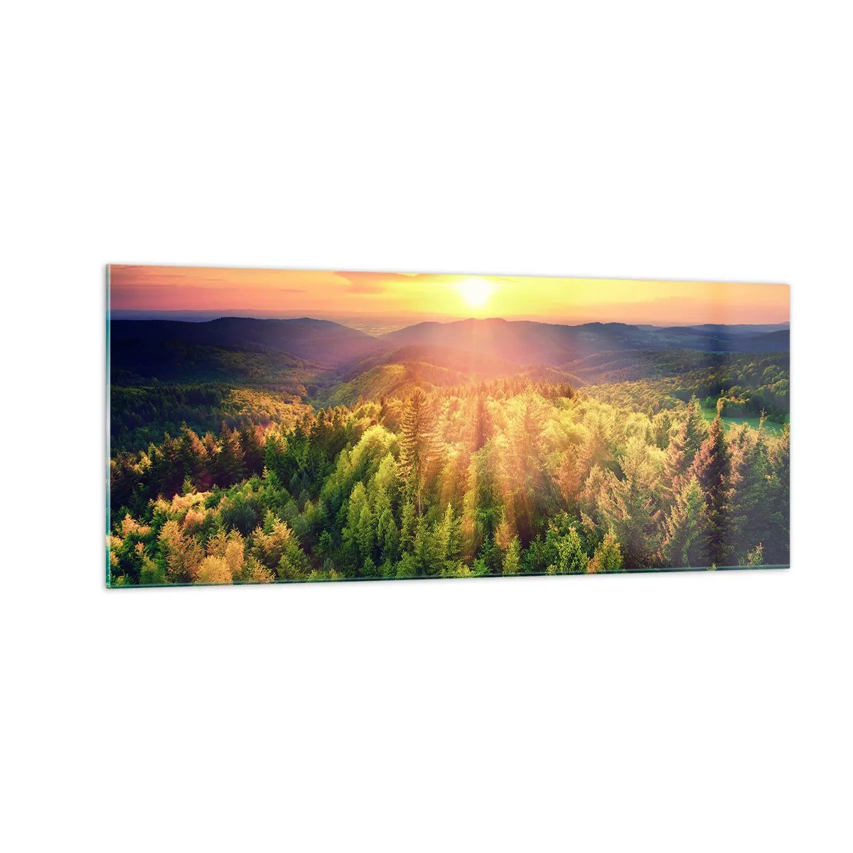 Glass picture - Peaks and Summits - 100x40 cm