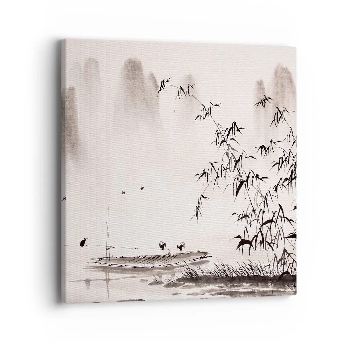 Canvas picture - Quiet As a Rice Field - 40x40 cm