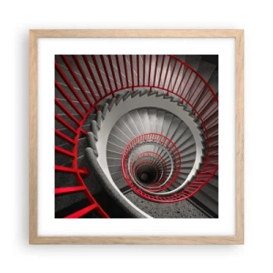 Poster in light oak frame - Games of Architecture - 40x40 cm