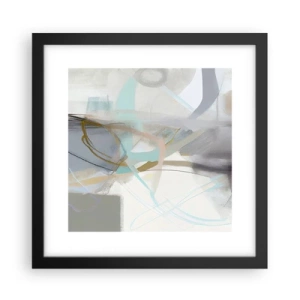 Poster in black frame - Foggy Abstract - 30x30 cm