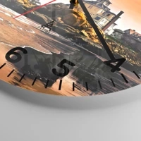 Clock face with numbers