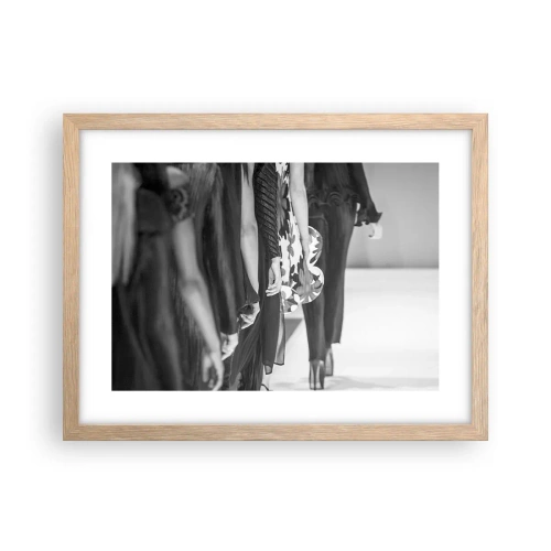 Poster in light oak frame - Stylish Parade - 40x30 cm