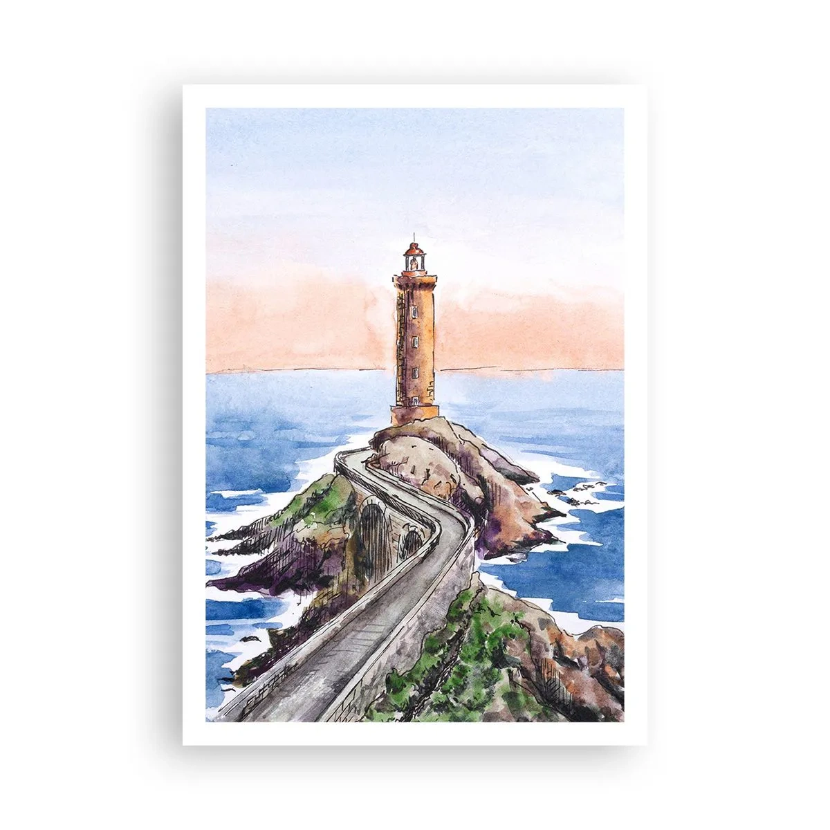 Poster - In the Direction of the Sea - 70x100 cm